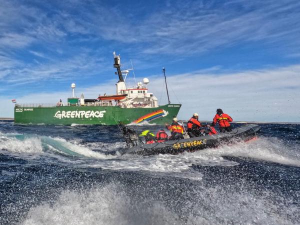 Arctic Sunrise Training in the Argentine Sea